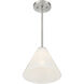 Blair 1 Light 10 inch Satin Nickel Mini-Pendant or Semi-Flush Ceiling Light
