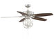 North LED Satin Nickel Fan Light Kit