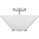 Blair 3 Light 15 inch Satin Nickel Convertible Semi-Flush or Pendant Ceiling Light