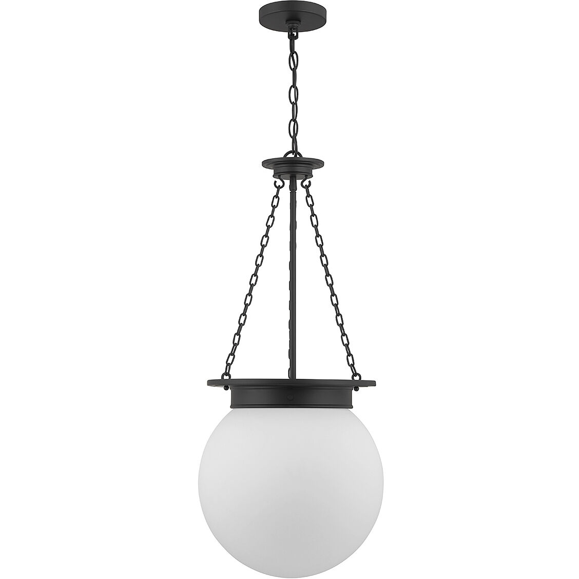 Manor 3 Light 13.5 inch Matte Black Pendant Ceiling Light