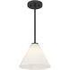 Blair 1 Light 10 inch Matte Black Mini-Pendant or Semi-Flush Ceiling Light