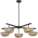 Hubbard LED 38 inch Mediterranean Bronze Chandelier Ceiling Light