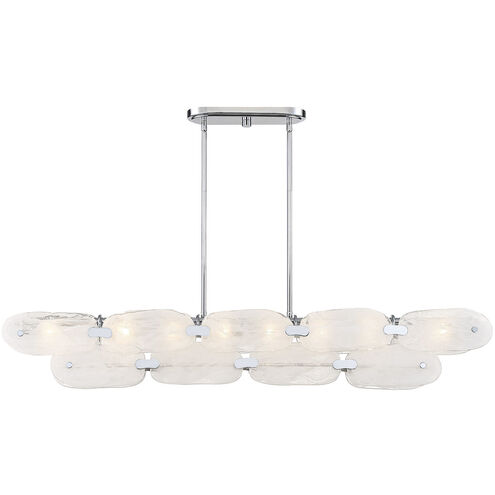 Vasare 8 Light 48 inch Polished Chrome Linear Chandelier Ceiling Light