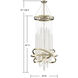 Mannheim 9 Light 21.45 inch Noble Brass Chandelier Ceiling Light