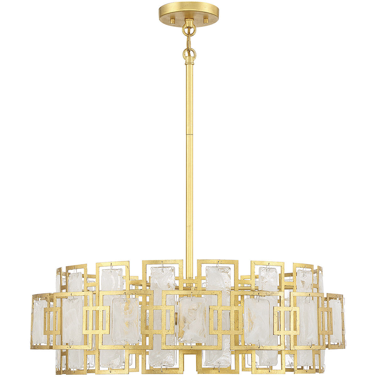 Portia 5 Light 26 inch Matte Black with True Gold Chandelier Ceiling Light