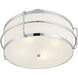 Chauncey 4 Light 22 inch Chrome Semi-Flush Ceiling Light