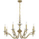 Champlain 8 Light 35 inch Warm Brass Chandelier Ceiling Light