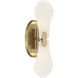 Bancroft Wall Sconce Wall Light in Noble Brass
