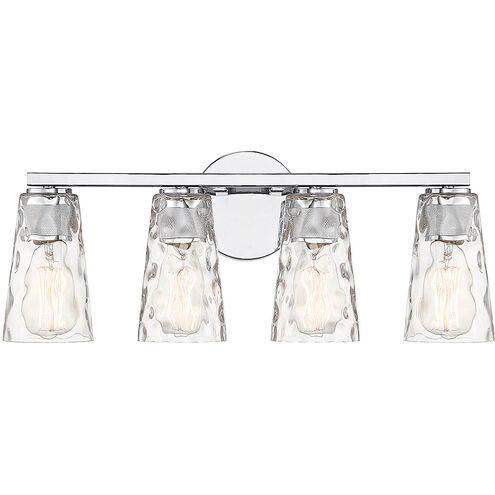 Gordon 4 Light 22 inch Chrome Bathroom Vanity Light Wall Light