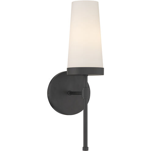 Haynes 1 Light 5 inch Matte Black Wall Sconce Wall Light, Essentials