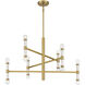 Kingsburg 12 Light 32 inch Warm Brass Chandelier Ceiling Light, Lighting One (Open)