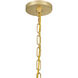 Pelham LED 27.75 inch Black Cashmere and True Gold Chandelier Ceiling Light