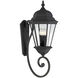 Wakefield 3 Light 31 inch Textured Black Outdoor Wall Lantern 