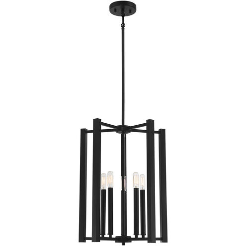 Benson 5 Light 15.5 inch Matte Black Pendant Ceiling Light, Essentials