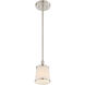 Hagen 1 Light 5 inch Satin Nickel Mini Pendant Ceiling Light