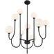 Chester 9 Light 30 inch Matte Black Chandelier Ceiling Light