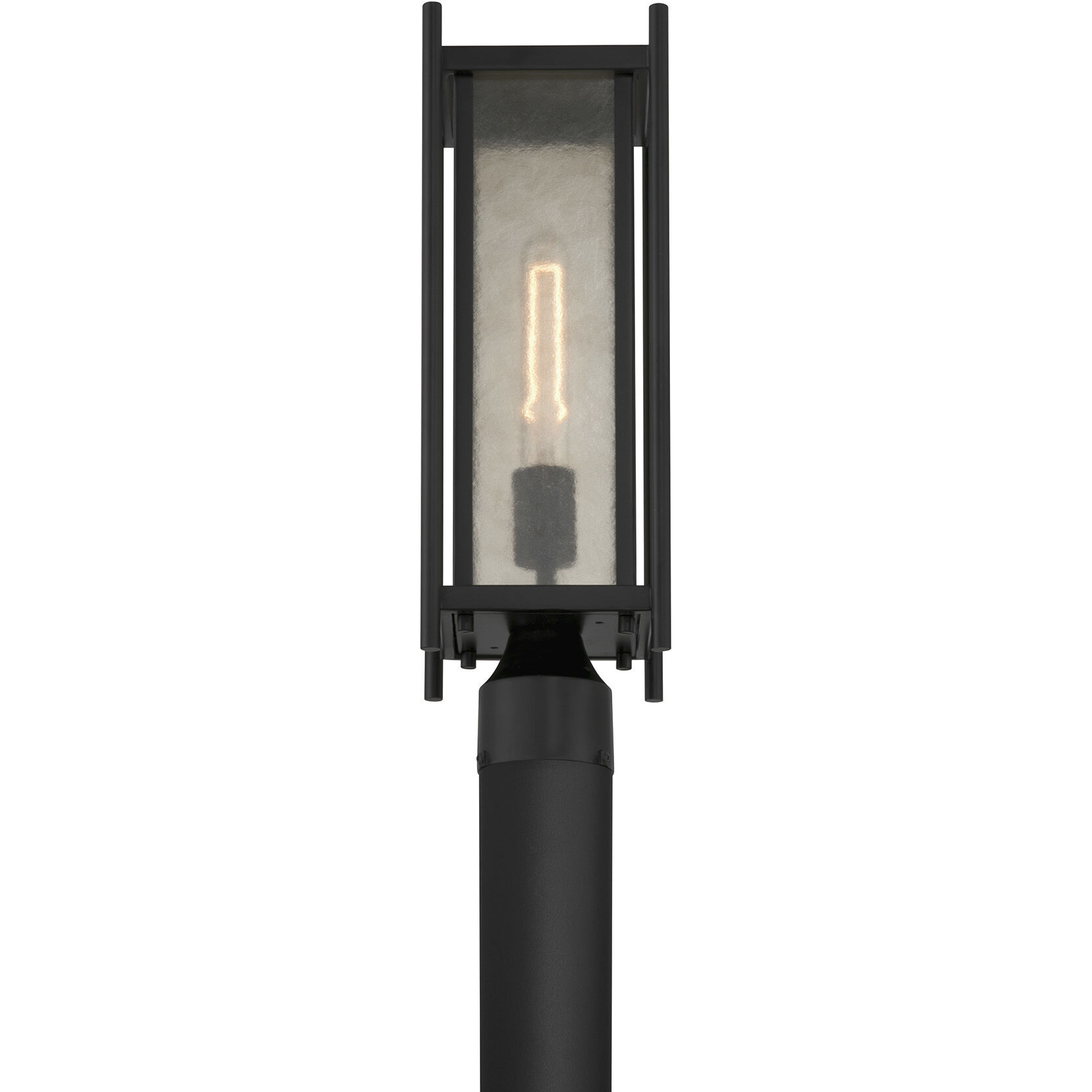 Jacobs 1 Light 18.5 inch Matte Black Outdoor Post Lantern