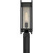 Jacobs 1 Light 18.5 inch Matte Black Outdoor Post Lantern