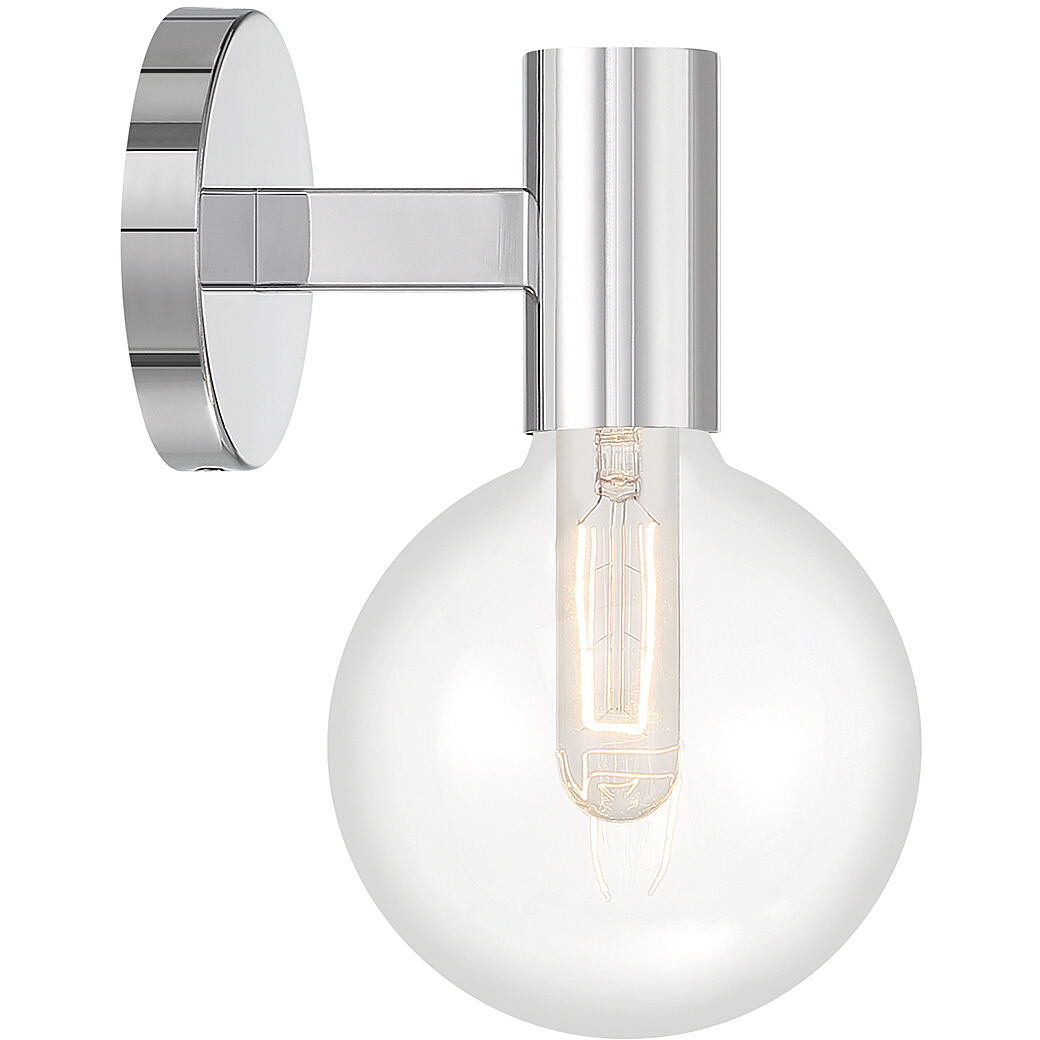 Wright 1 Light 5.75 inch Polished Chrome Wall Sconce Wall Light