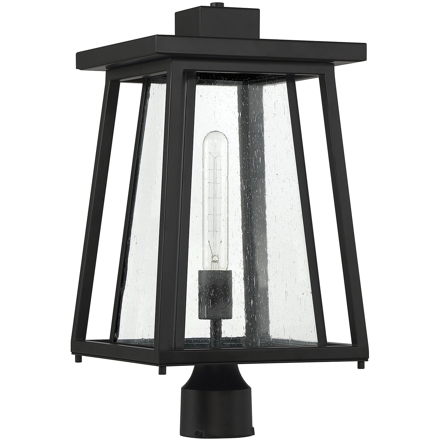 Denver 1 Light 19 inch Black Outdoor Post Lantern