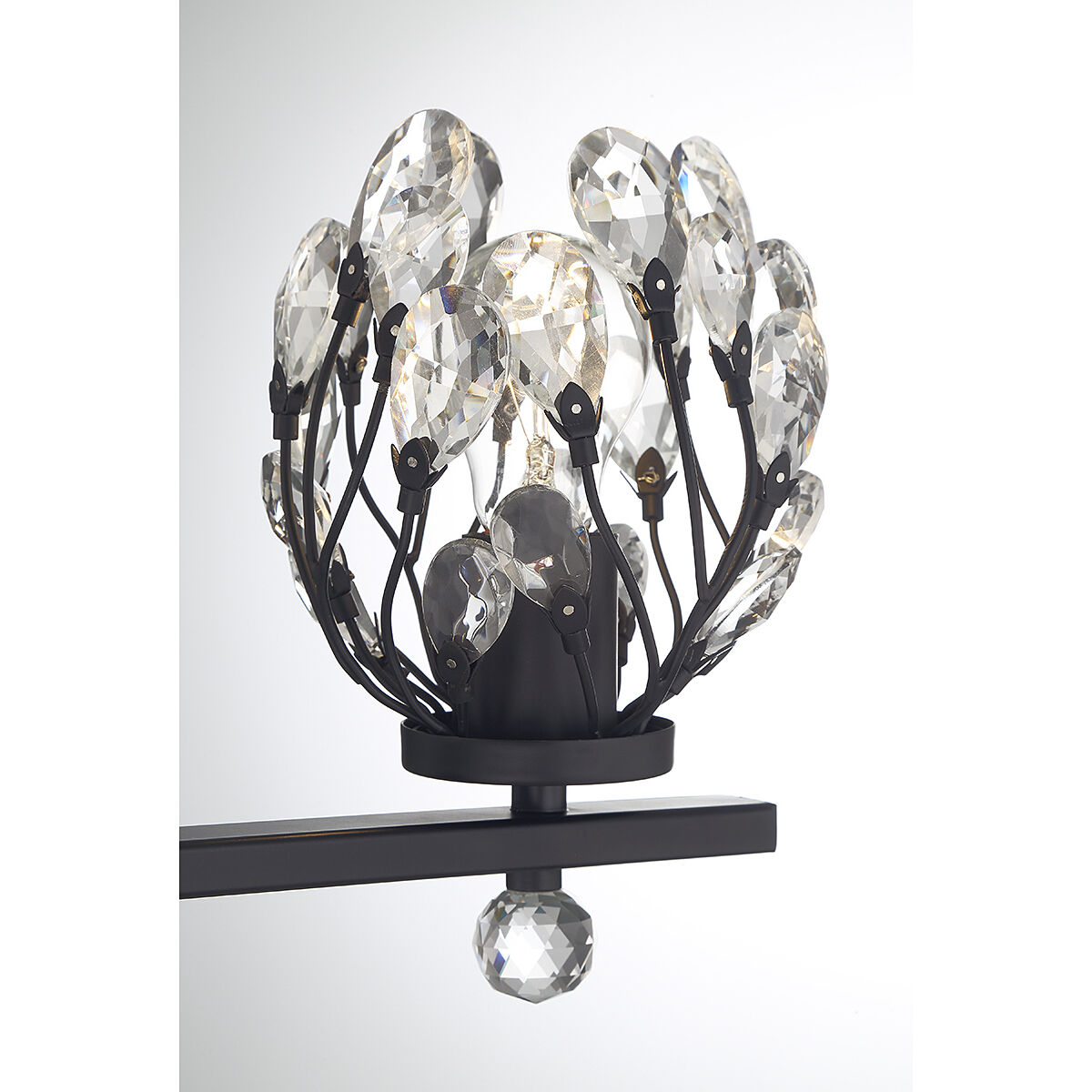 Moreno 3 Light 23.5 inch Black Bathroom Vanity Light Wall Light