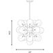 Matisse 16 Light 22 inch Matte Black Chandelier Ceiling Light