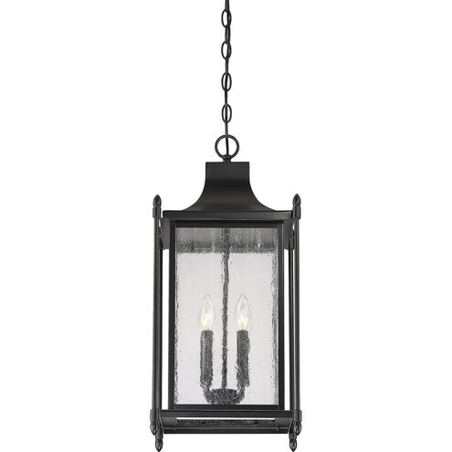 Dunnmore 4 Light 11 inch Matte Black Outdoor Hanging Lantern