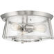 Dash 3 Light 16 inch Satin Nickel Flush Mount Ceiling Light, Essentials