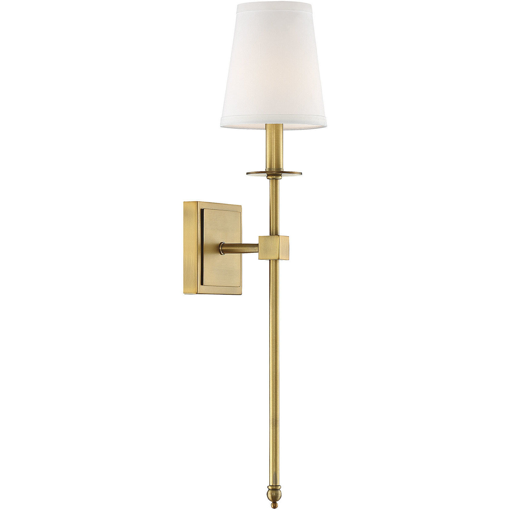 Monroe 1 Light 5 inch Warm Brass Wall Sconce Wall Light, Essentials