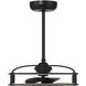 Vesta 14 inch Matte Black with Black Blades Fan D'Lier