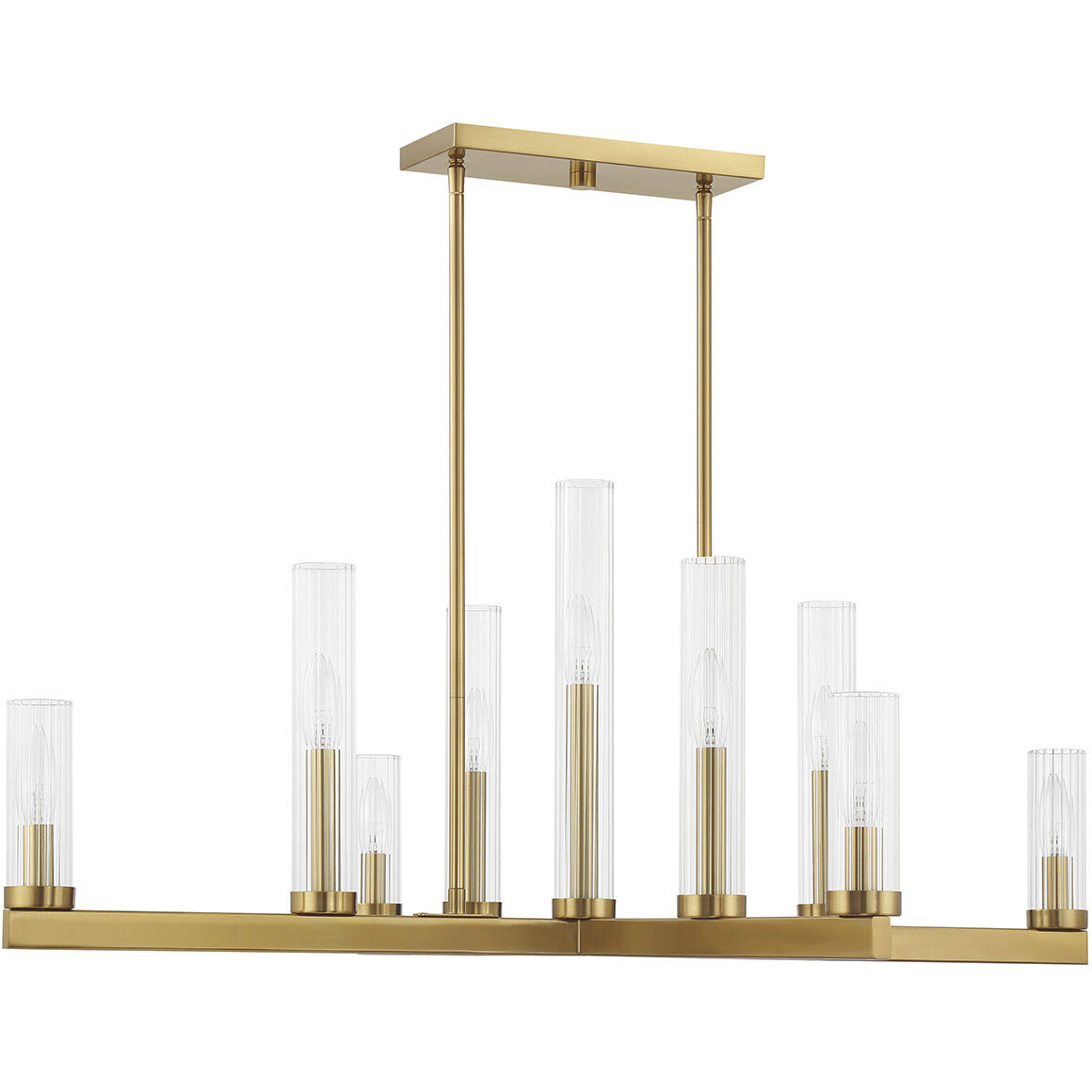 Carina 9 Light 37.75 inch Warm Brass Chandelier Ceiling Light