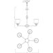 Melrose 5 Light 24 inch Polished Chrome Chandelier Ceiling Light