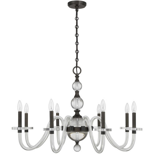 Aragon 8 Light 34 inch Mediterranean Bronze Chandelier Ceiling Light