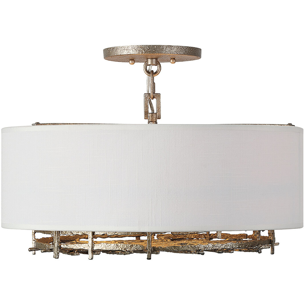Cameo 4 Light 20 inch Campagne Luxe Convertible Semi-Flush or Pendant Ceiling Light
