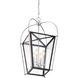 Dunbar 4 Light 14 inch Matte Black with Polished Chrome Accents Pendant Ceiling Light, Essentials