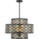 Mannheim 4 Light 22 inch Matte Black Pendant Ceiling Light, Lighting One