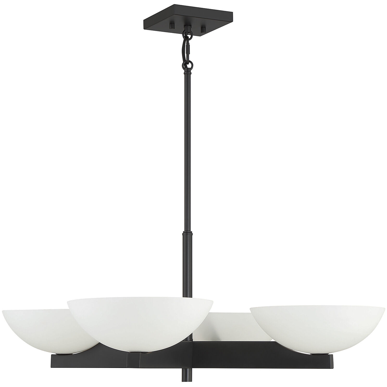 Fallon 4 Light 30 inch Matte Black Chandelier Ceiling Light, Essentials