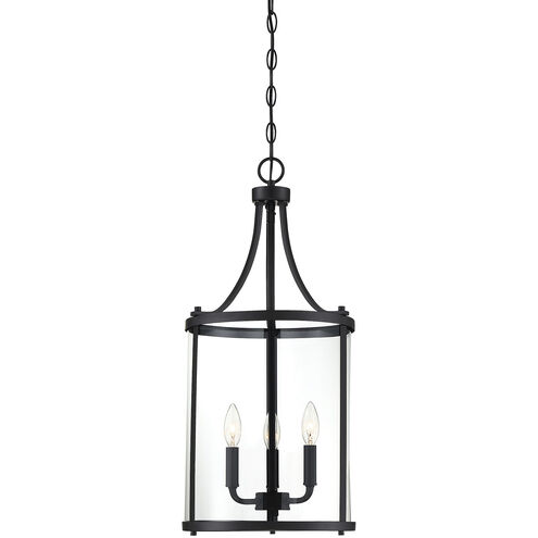 Penrose 3 Light 12 inch Matte Black Pendant Ceiling Light, Essentials