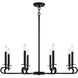 Torino 8 Light 34 inch Matte Black Chandelier Ceiling Light, Essentials