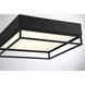 Creswell LED 14 inch English Bronze Flush Mount Ceiling Light, Square