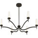 Butler LED 40 inch Mediterranean Bronze Chandelier Ceiling Light