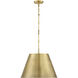 Alden 1 Light 18.25 inch Warm Brass Pendant Ceiling Light, Essentials