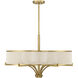 Wynwood 6 Light 30 inch Warm Brass Chandelier Ceiling Light