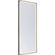 Paulding 72 X 30 inch Black LED Mirror