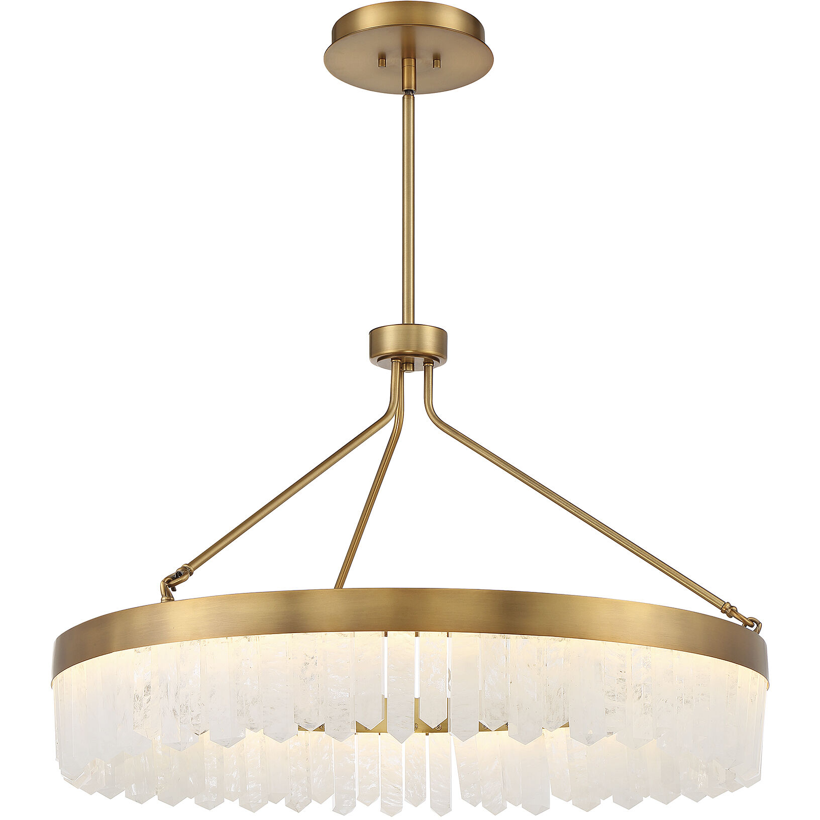 Landon LED 34 inch Warm Brass Pendant Ceiling Light