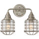 Connell 2 Light 15 inch Satin Nickel Bath Light Wall Light