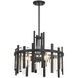 Guillford 4 Light 20 inch Matte Black Pendant Ceiling Light, Lighting One
