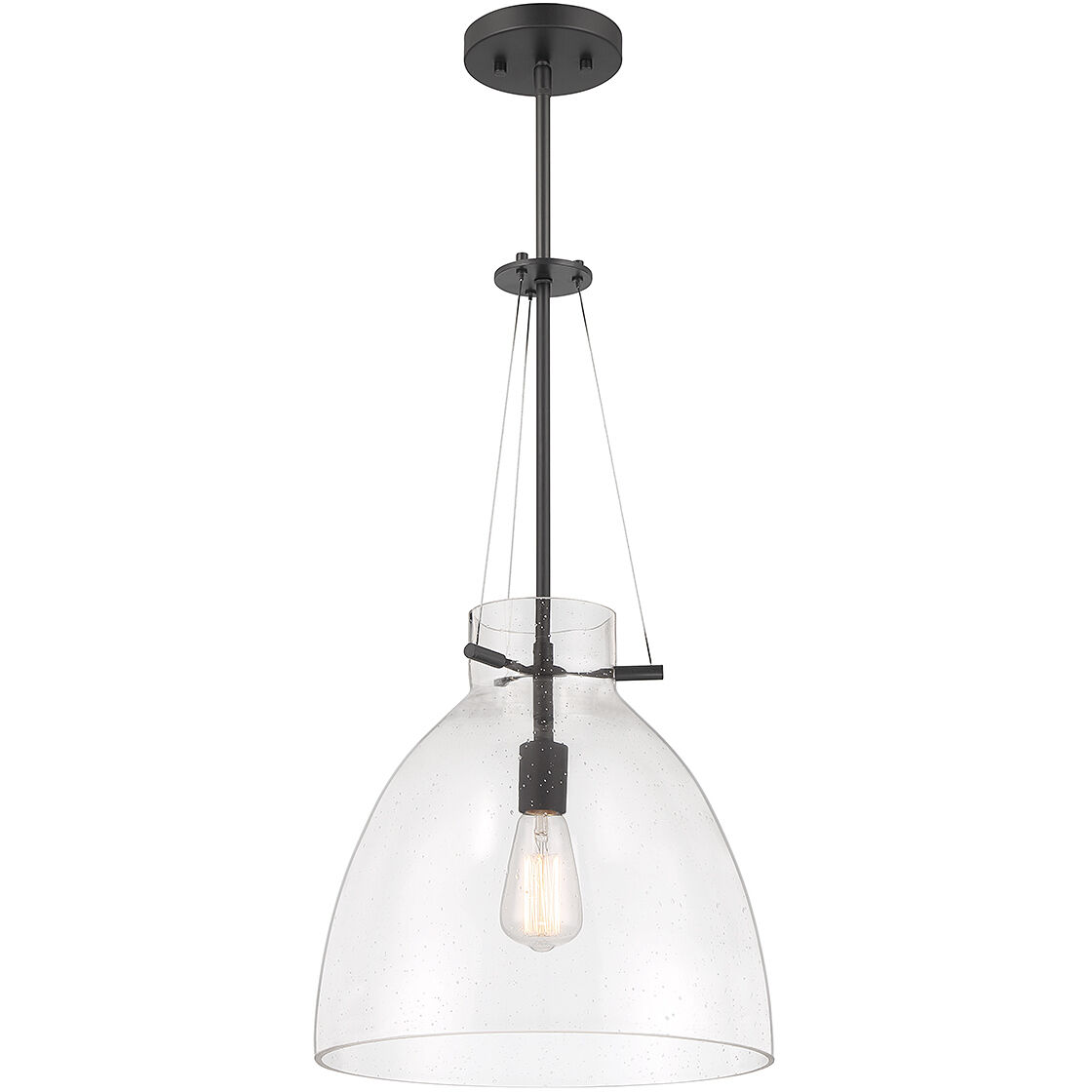 Foster 1 Light 14 inch Matte Black Pendant Ceiling Light