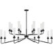 Baker 16 Light 61 inch Matte Black Chandelier Ceiling Light, Essentials