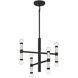 Kingsburg 8 Light 18 inch Matte Black Chandelier Ceiling Light